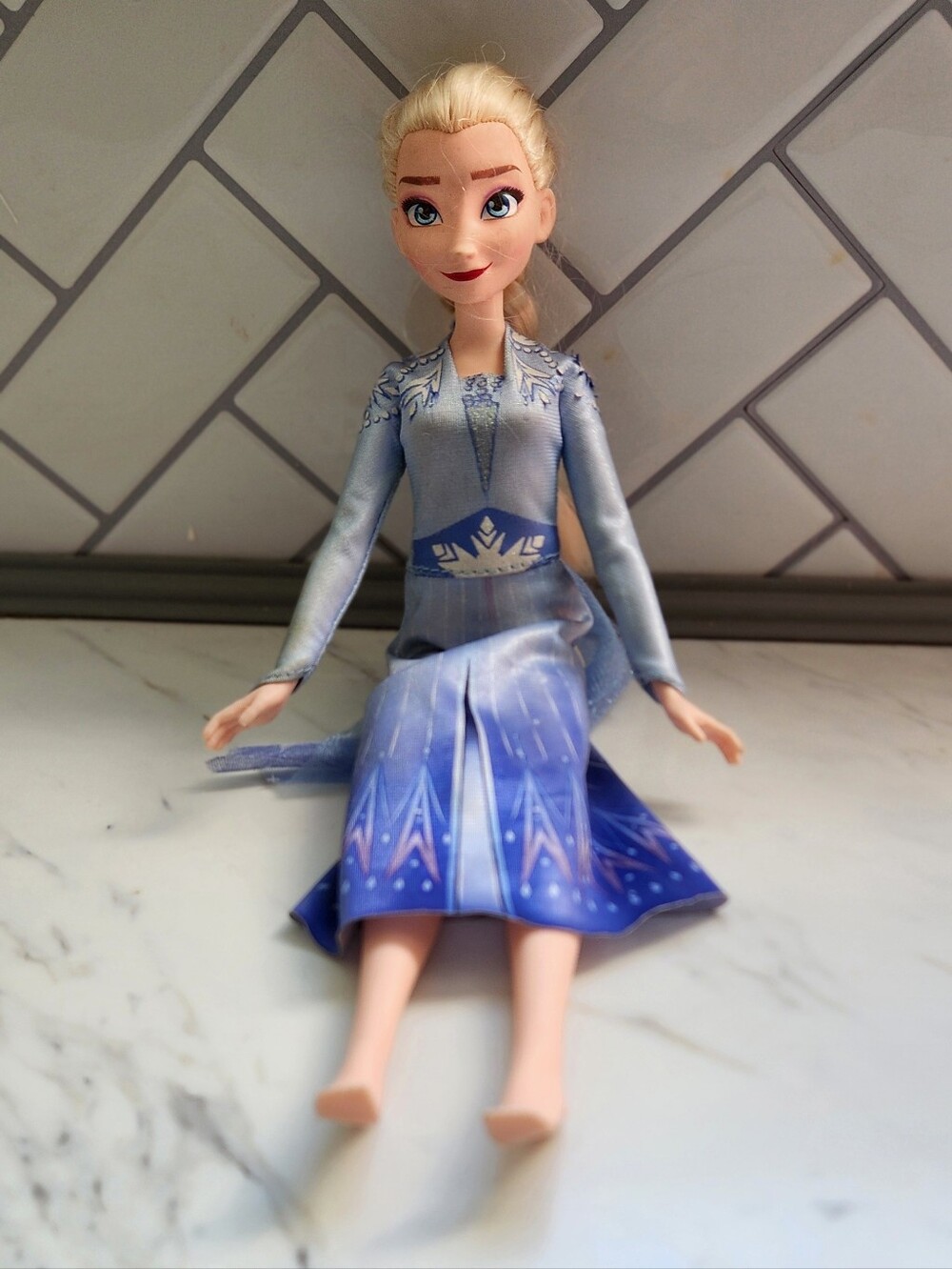 Elsa Fashion Doll in Blue Dress - Kids Toys